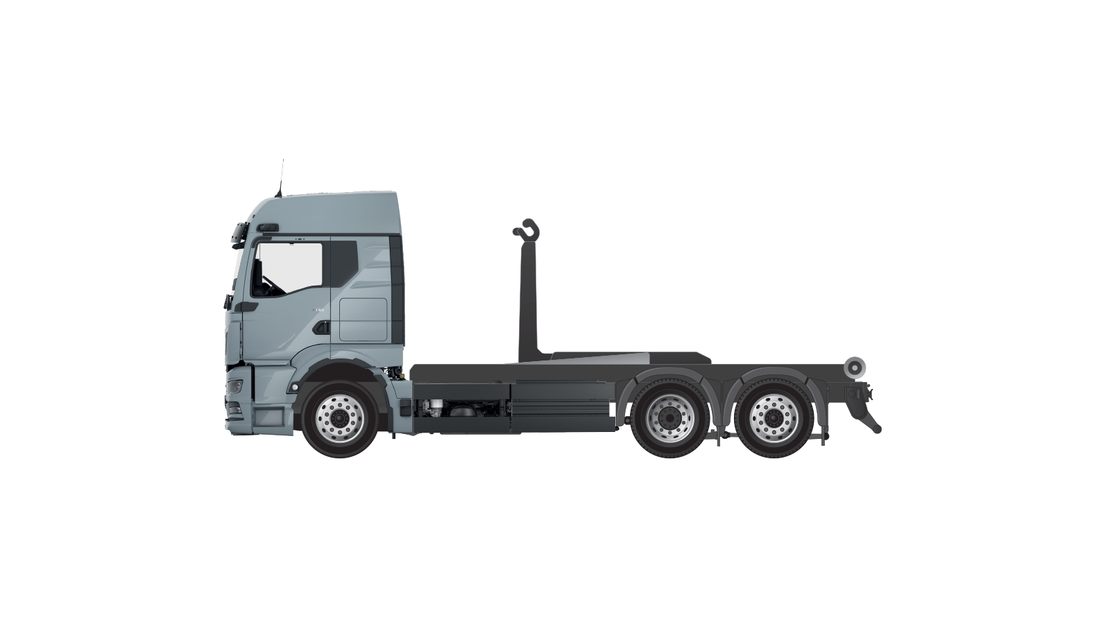 Camion à benne amovible à bras