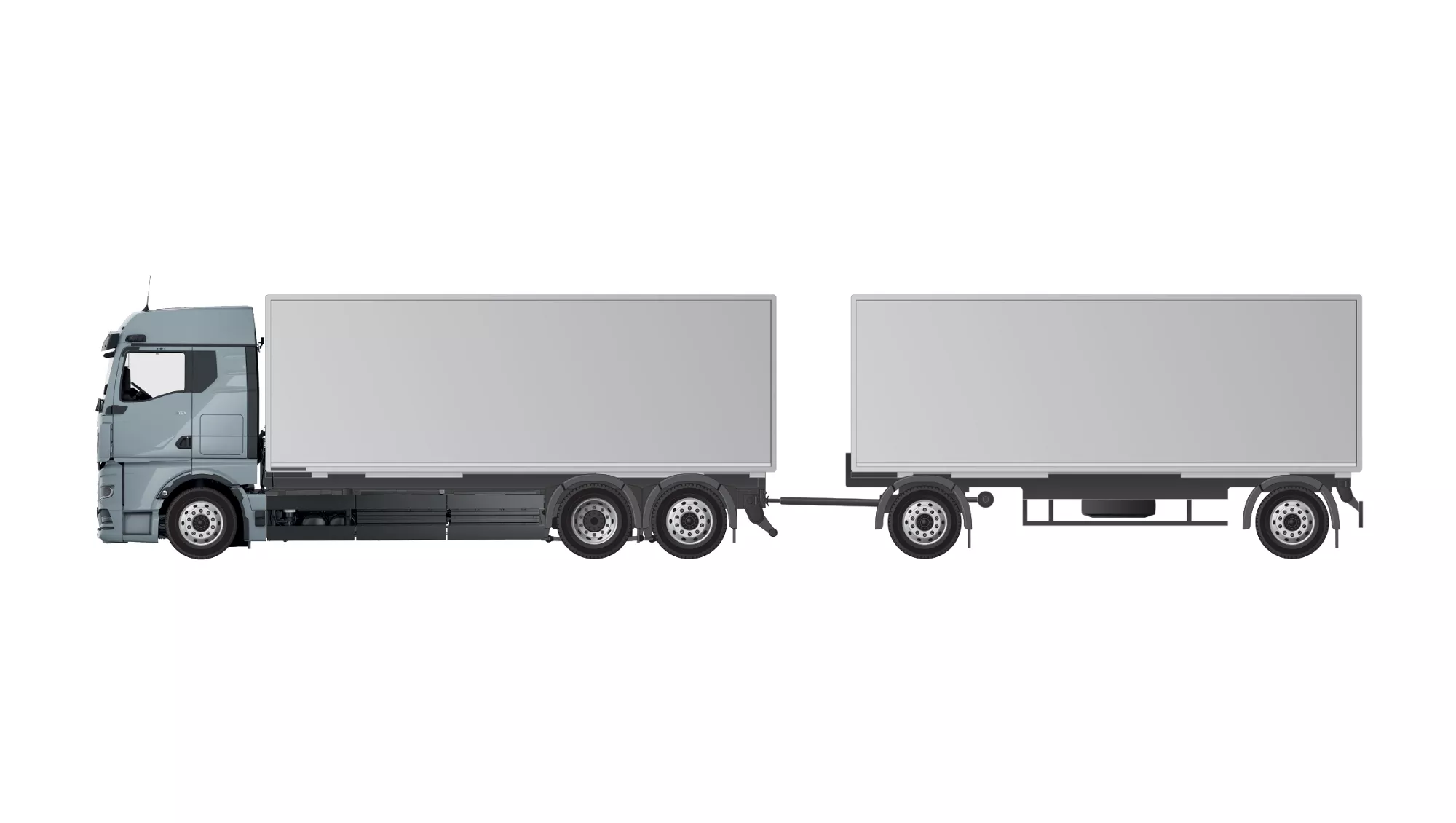 Vehicle for swap bodies
