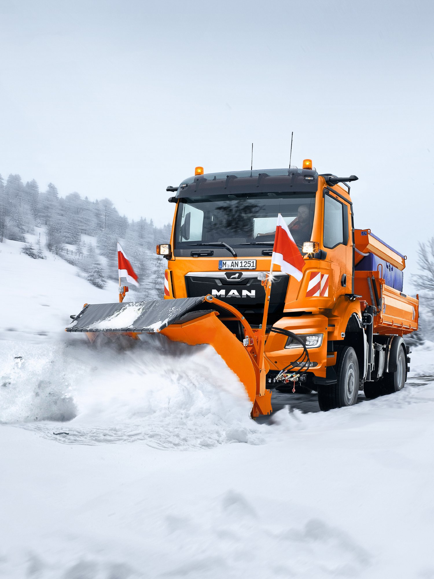 MAN kjøretøy til vinterdrift
