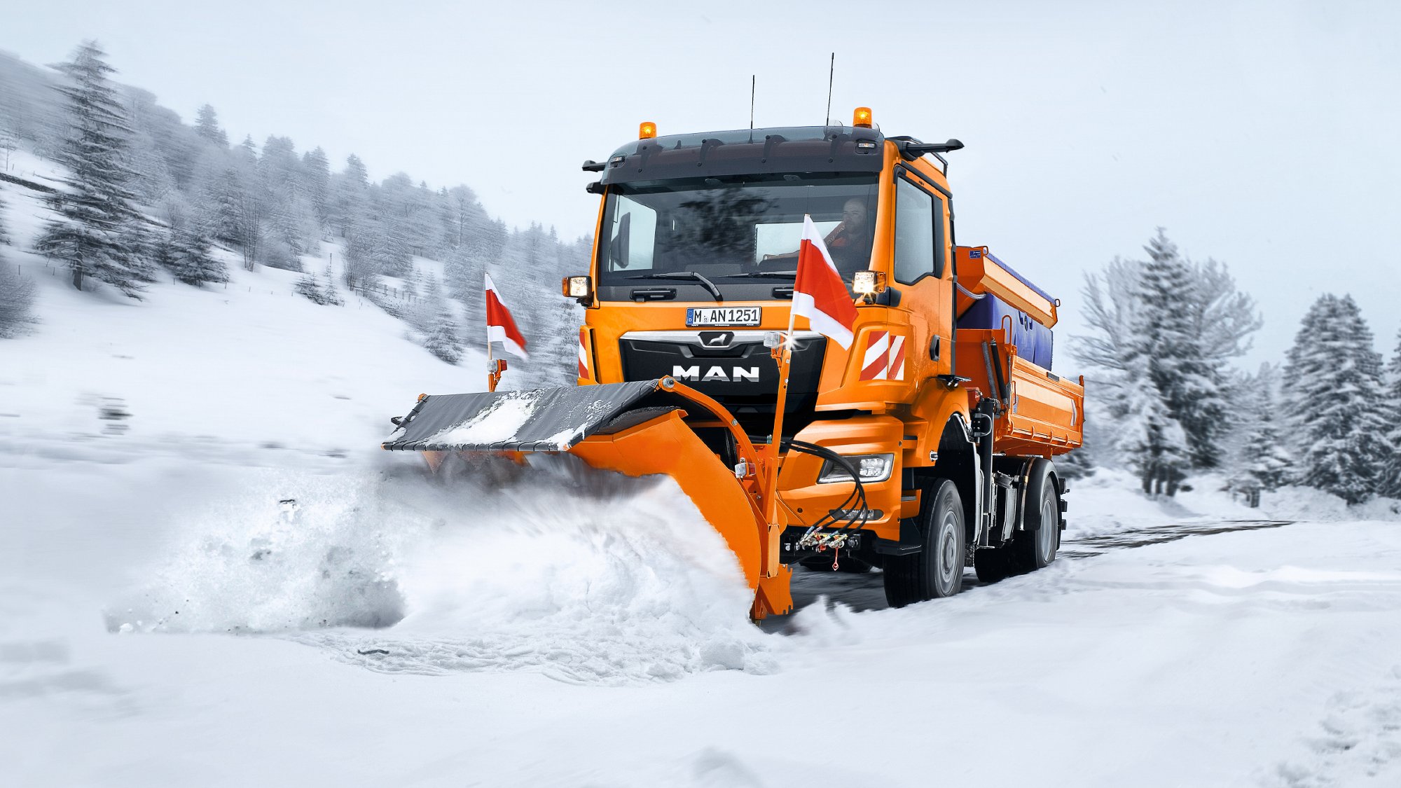 MAN kjøretøy til vinterdrift