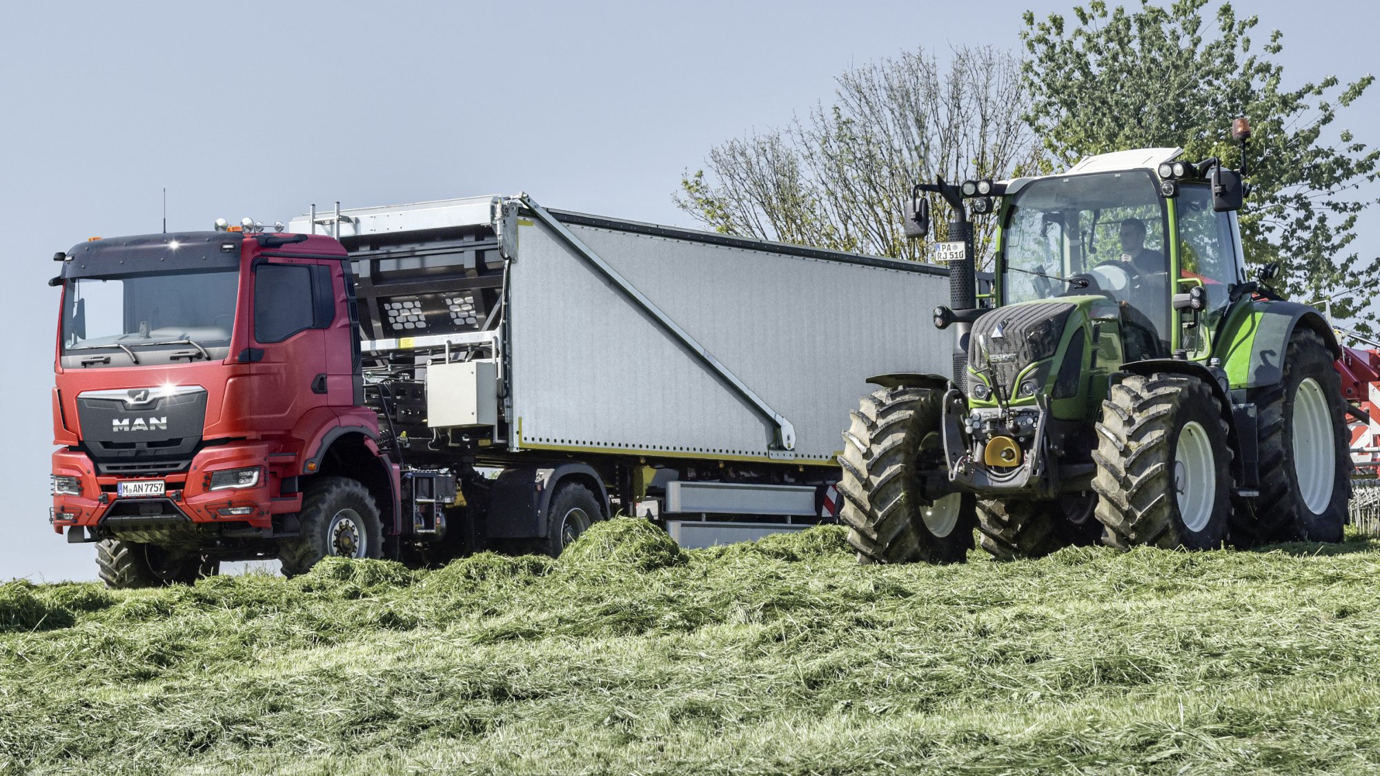 Agrar-Lkw: Landwirtschaftlich genutzte MAN Sattelzugmaschine