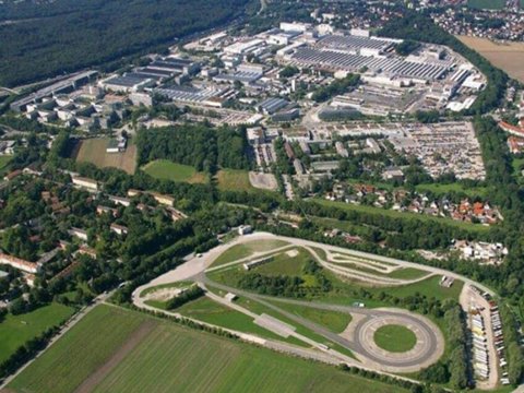 Das MAN-Werk in München von oben