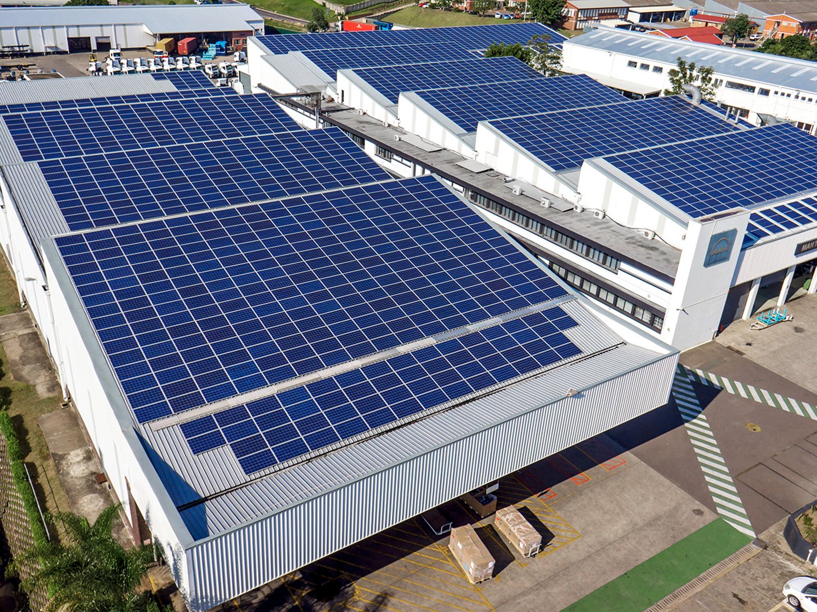Das MAN-Werk in Pinetown von oben