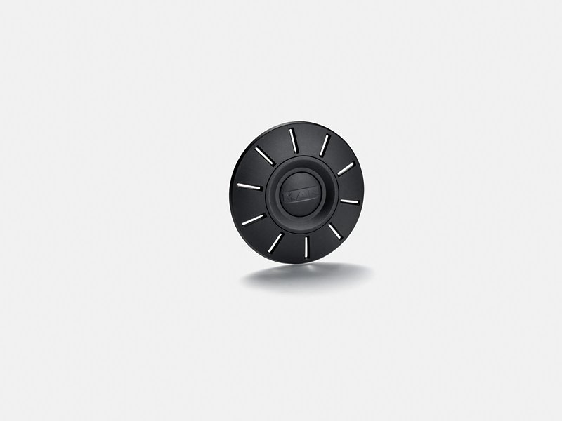 Enjoliveur de roue noir satiné