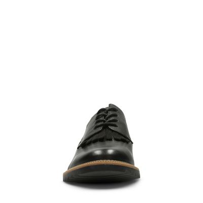 clarks griffin mabel black leather