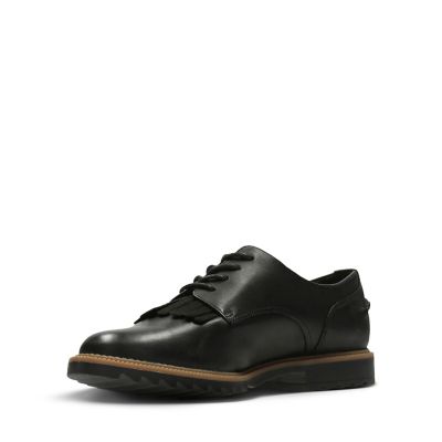 clarks griffin mabel black leather
