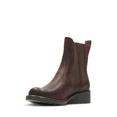 clarks burgundy booties