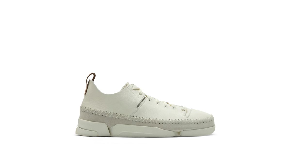 Trigenic Flex. White Leather Originals Womens Shoes Clarks® Shoes