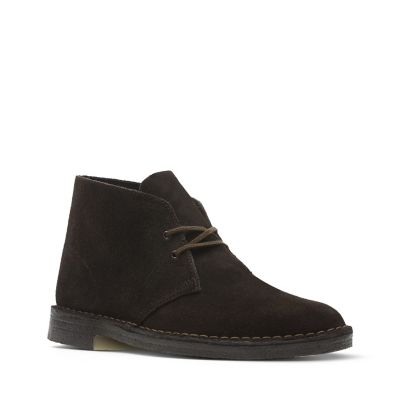 clarks desert boots dark brown