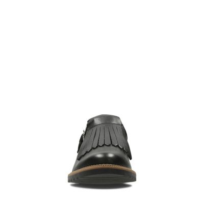 clarks griffin mia black leather