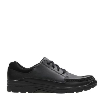 Boys School Shoes | Black Velcro School Trainers | Clarks