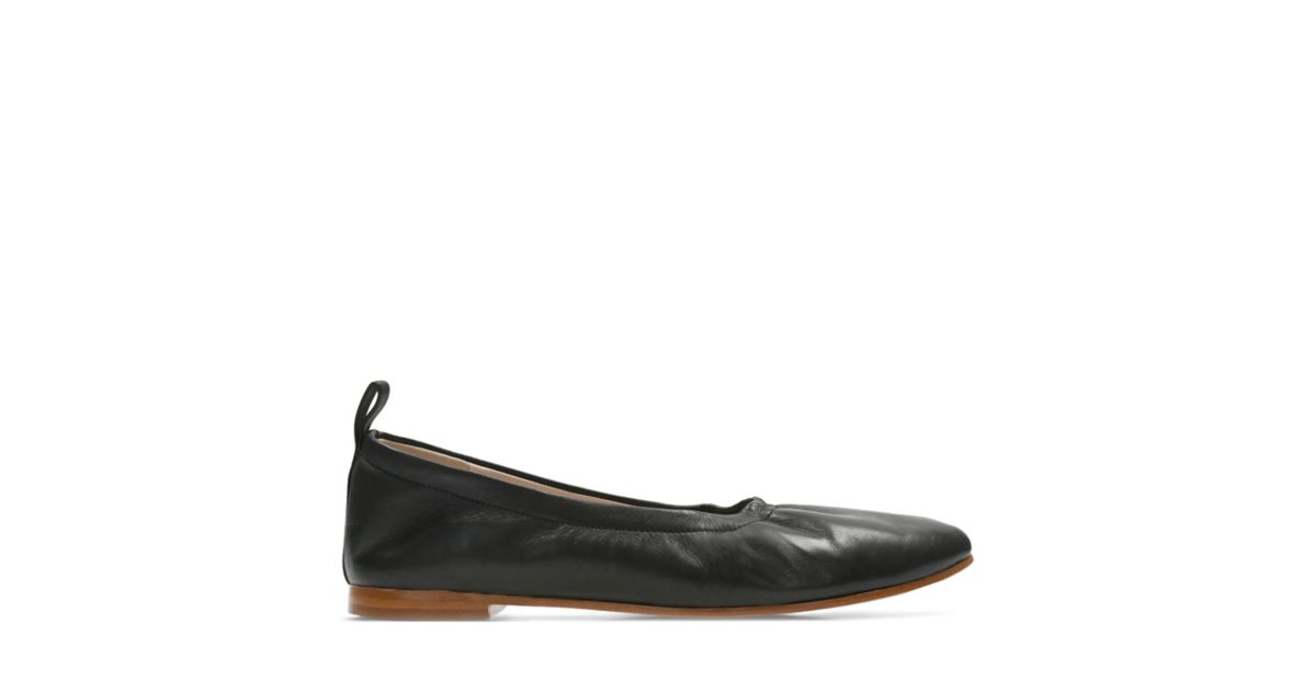 Grace Mia Black Leather - Womens Flats - Clarks® Official Site‎ | Clarks