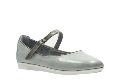 Tri Axis Grey/Blue Leather | Clarks