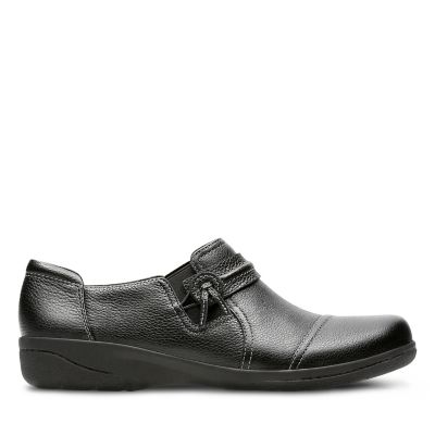 clarks womens black shoes