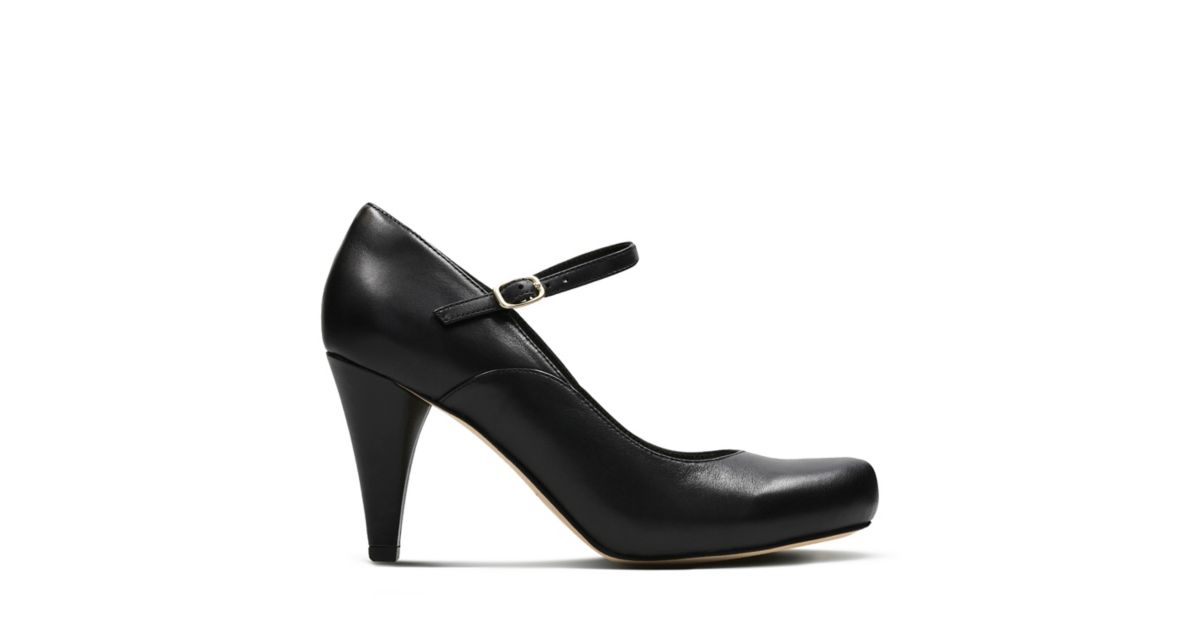 clarks sheer lily leather pumps