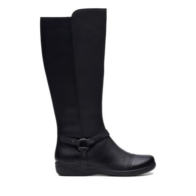 clarks wide calf boots canada