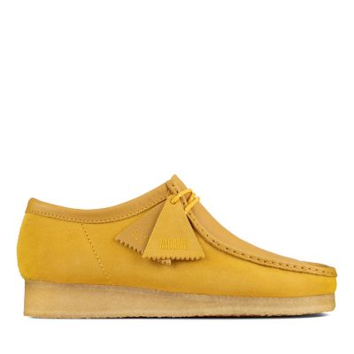 clarks mustard shoes