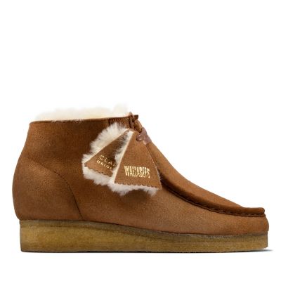 black suede wallabee boots