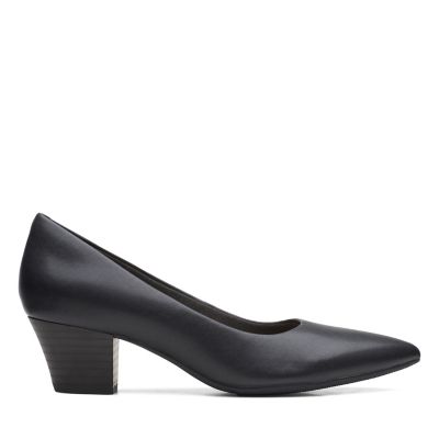 womens black leather court shoes