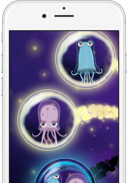 Gloforms game displayed on an iPhone