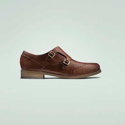 clarks tan brogues ladies