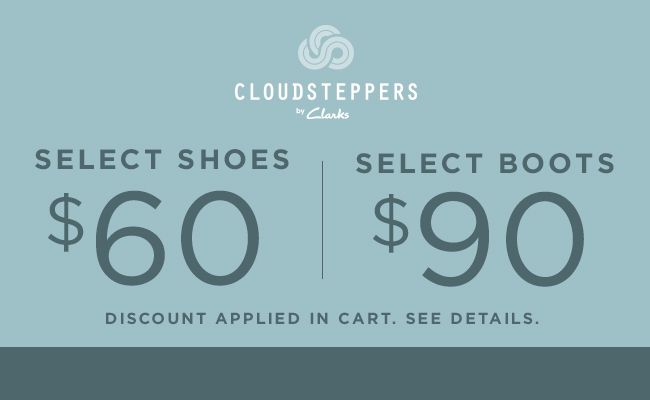 Cloudsteppers. Discount applied in cart. See details