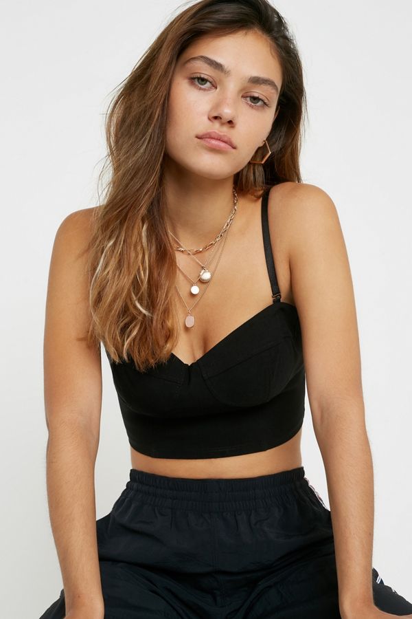 UO Bengaline Corset Top Urban Outfitters UK
