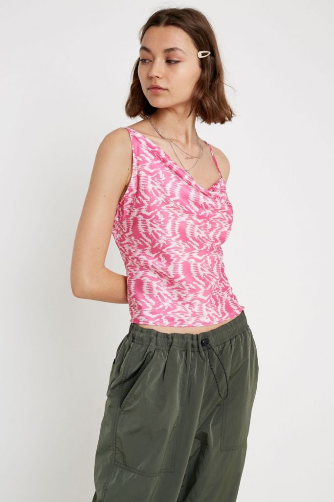 UO Asymmetric Cowl Neck Cami | Urban Outfitters UK