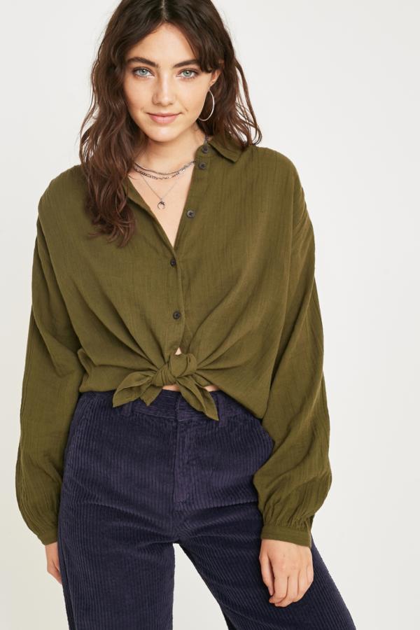 UO Double Gauze Shirt | Urban Outfitters UK