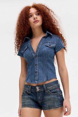 Chemise en denim rayée Polly BDG
