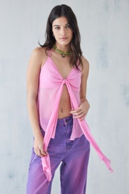 UO – Camisole „Mason“ in Rosa mit Schleife