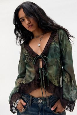 Kimchi Blue Selena Chiffon Blouse