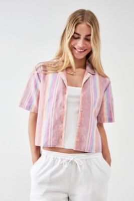 Camicia Corta a Righe Sunshine BDG