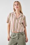 Thumbnail View 1: BDG Sunshine Stripe Crop Shirt