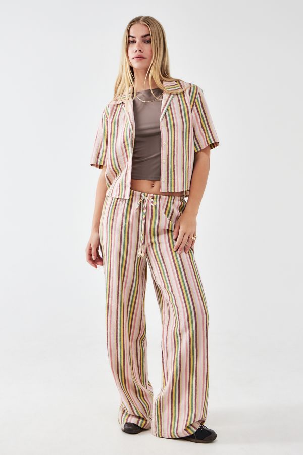 Slide View: 5: BDG Sunshine Stripe Crop Shirt