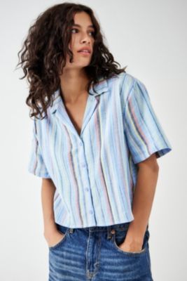 Camicia Corta a Righe Sunshine BDG