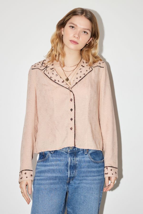 Slide View: 3: Chemise brodée Urban Outfitters x TuftLuck