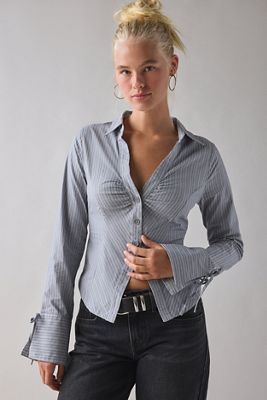 Kimchi Blue Poppy Slim Shirt