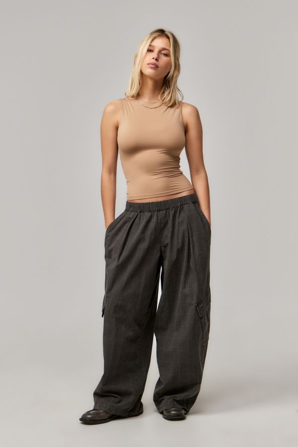 Slide View: 2: UO Lia Slinky Slash Neck Tank Top