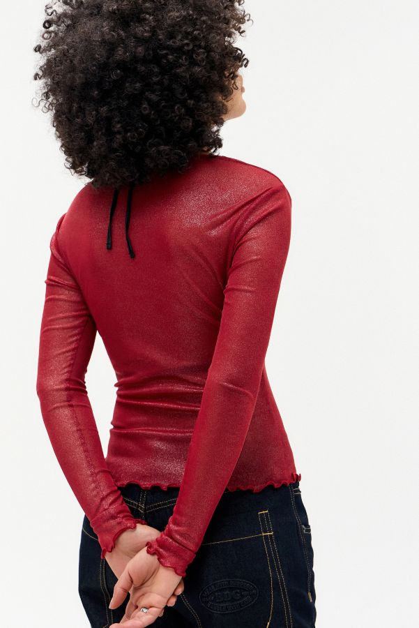 Slide View: 3: Silence + Noise Miley Cowl Neck Long Sleeve Top