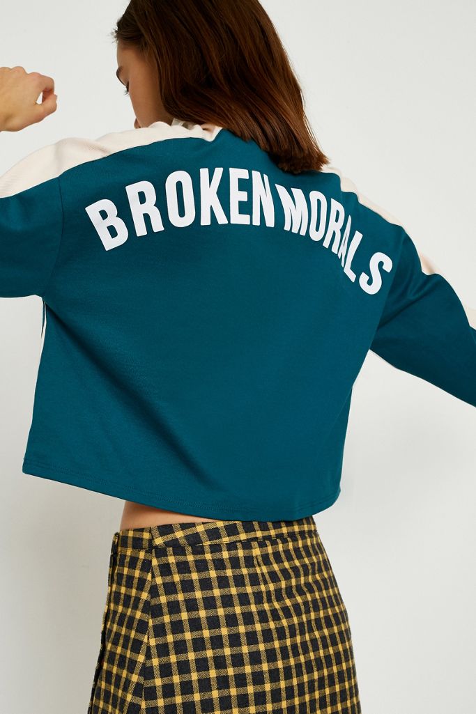 Urban Outfitters Broken Morals LongSleeve Top Urban Outfitters UK