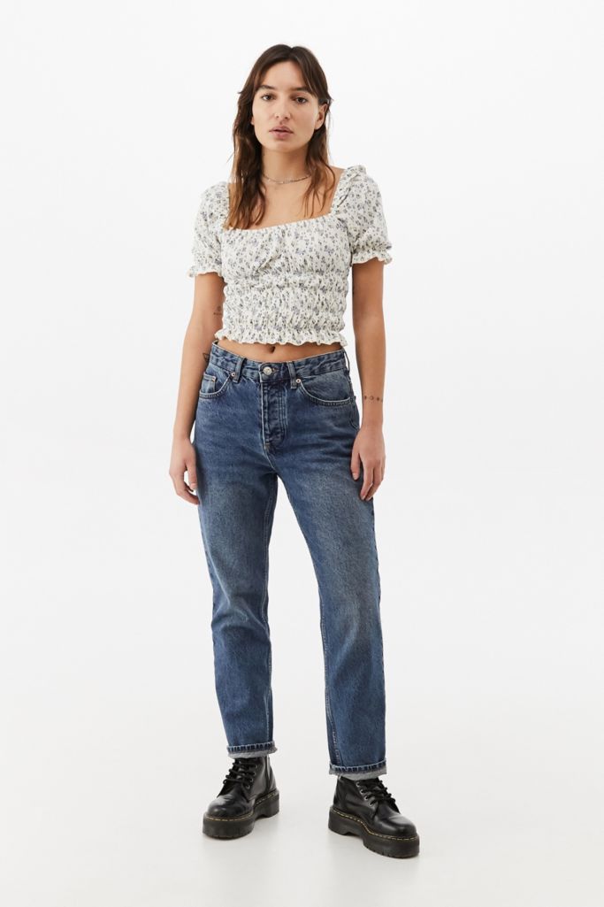 UO Eva Ditsy Floral Fochette Top | Urban Outfitters UK