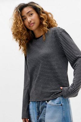 BDG Langarmshirt mit Streifen