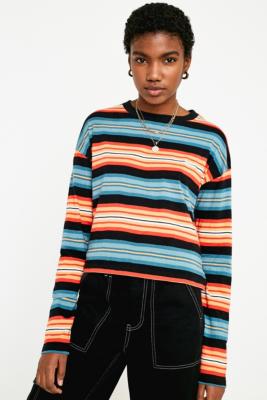 iets frans... Stripe Long-Sleeve Boyfriend T-Shirt | Urban Outfitters UK