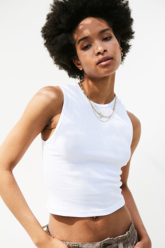 UO Emily Ribbed Tank Top | Urban Outfitters UK