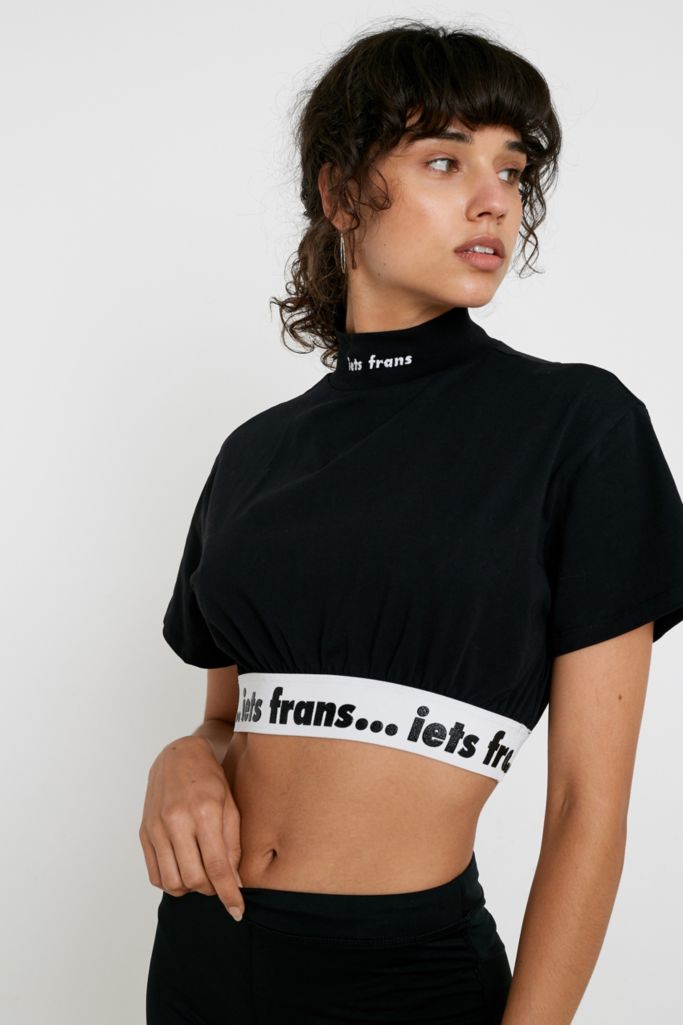 iets frans... Ruched Hem Crop T-Shirt | Urban Outfitters UK