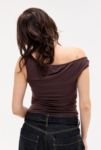 Thumbnail View 4: UO Emilie Asymmetric Off-Shoulder Top