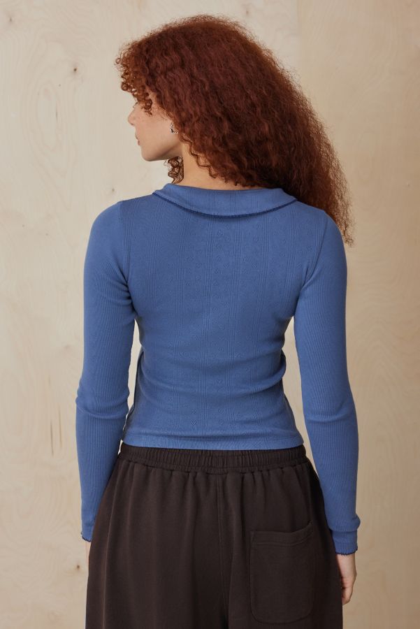 Slide View: 4: Kimchi Blue Willow Pointelle Kragen Top