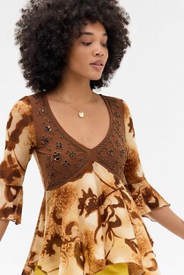 Kimchi Blue Stevie Bestickte Bluse