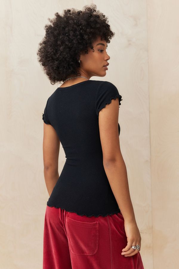 Slide View: 4: Out From Under Delilah Short Sleeve Top